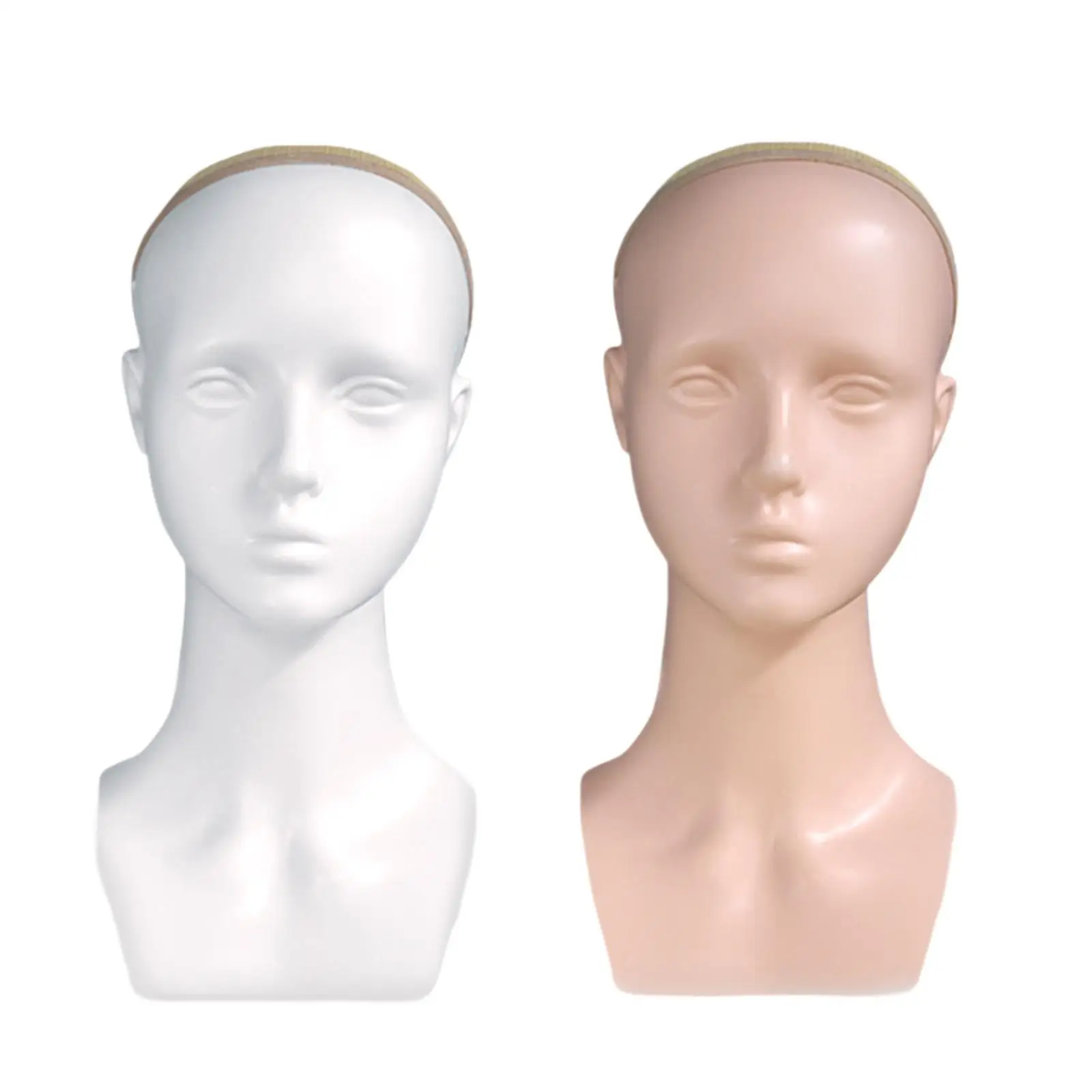

Female Mannequin Head Manikin Head Wig Holder Wig Display Head for Jewelry Hat Wig