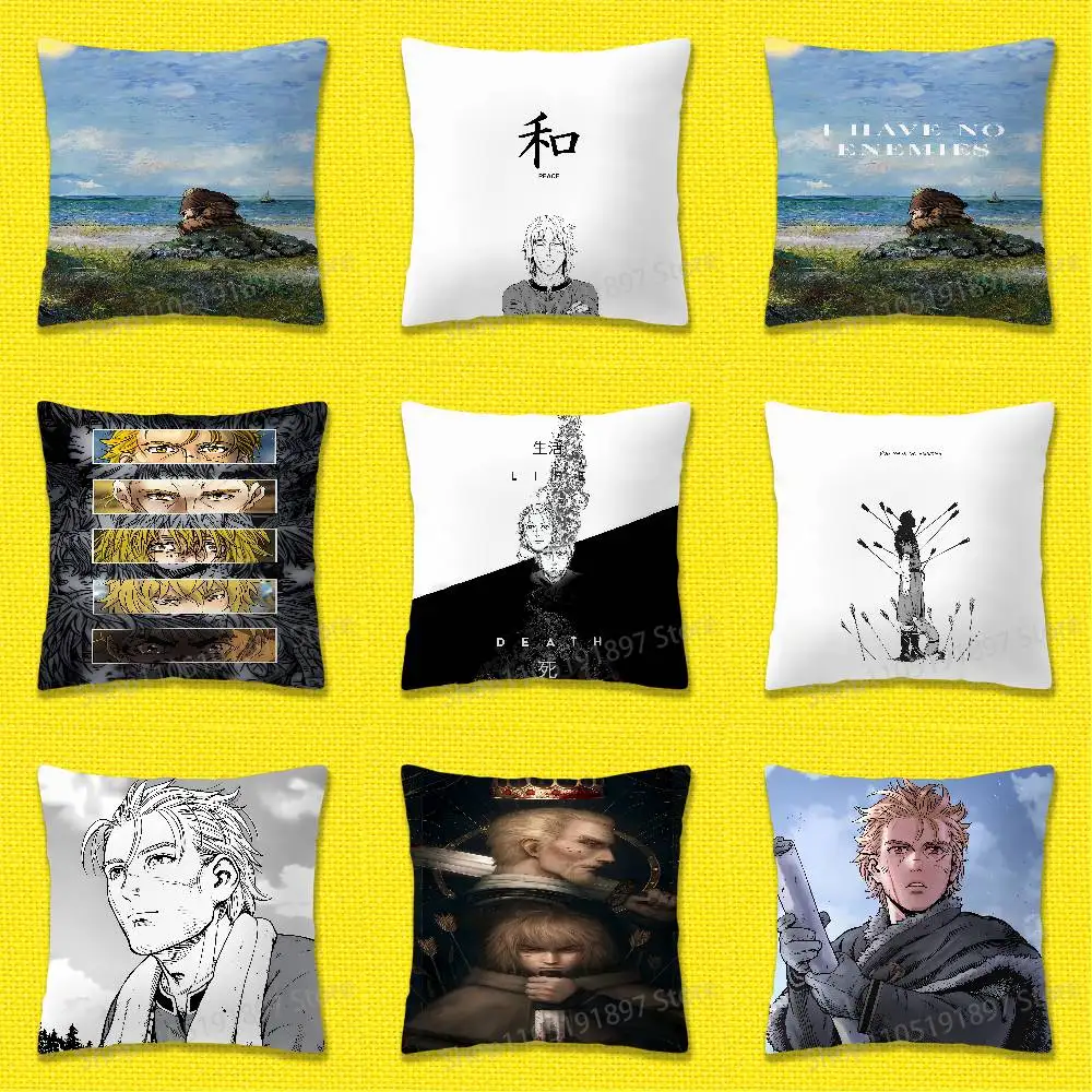 

Thorfinn V-Vinland S-Saga Comics Throw Pillow Case For 50x50cm 30x30cm 55x55cm 45x45cm 40x40cm Square Bed Pillowcase Cover