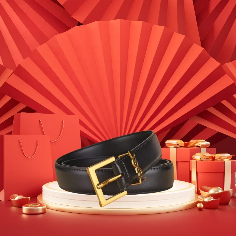 

New Y Network Red Model Yanglin Ladies Belt Needle Buckle Light Luxury Simple Ins Style Fine Decorative Waistband Spot Wholesale
