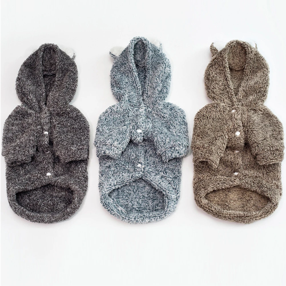 

Styled Dog Clothes Pet Winter Costume Coat for French Bulldog Black Warm Outfits Cute Shape Comfortable Texture Easy to