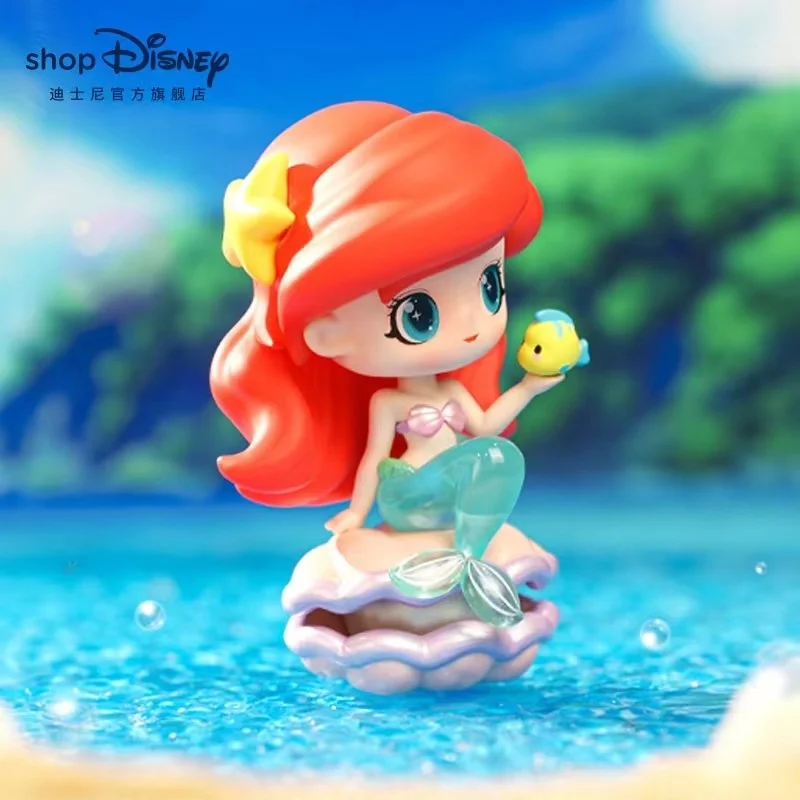 Disney Princess 8cm Blind Box Lucky Box Cute Kawaii Pvc Statue Anime Princess Figure Model Collection decorazione giocattolo regalo