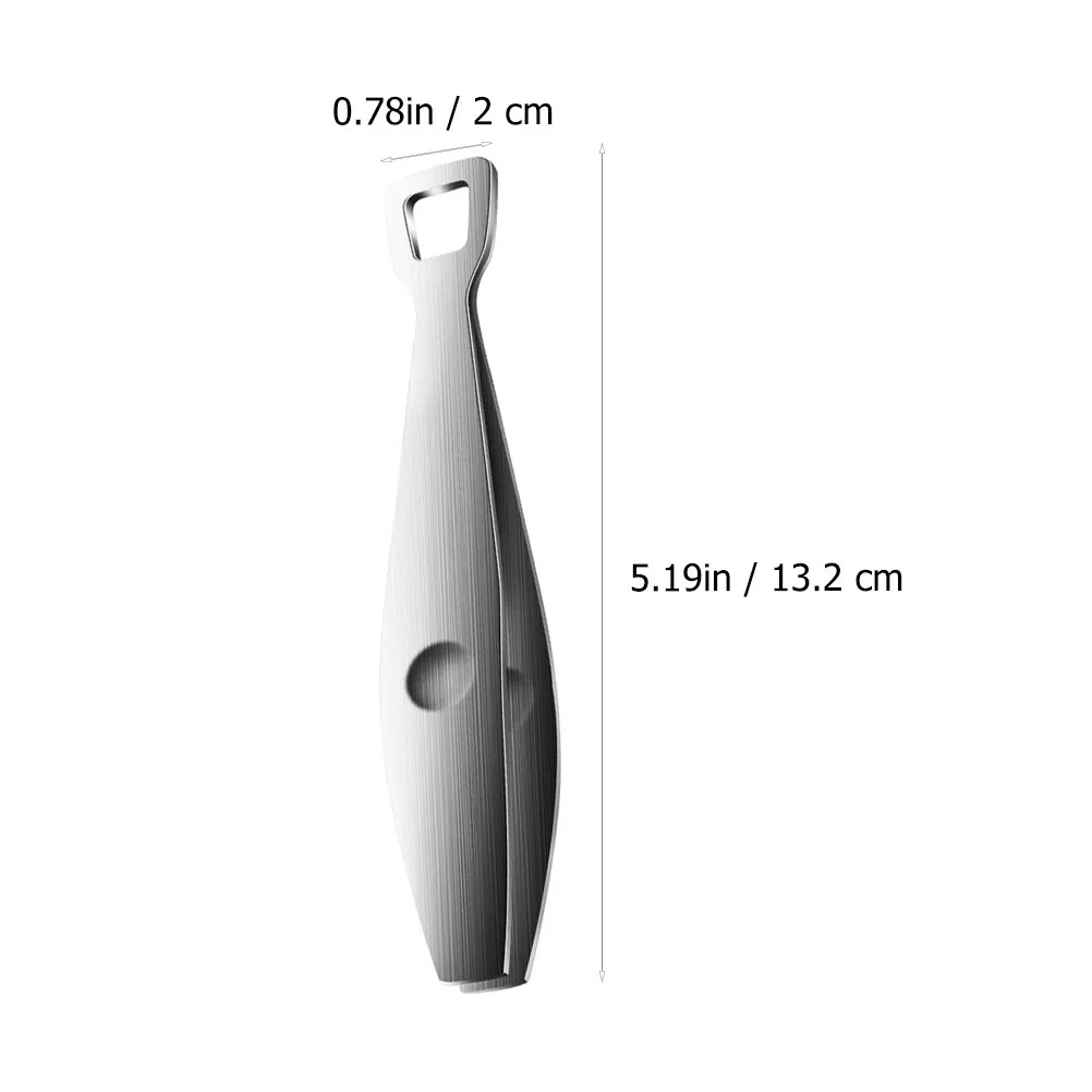 1Pcs Stainless Steel Food Hair Tweezer Comfortable Handle Fish Bone Chicken Duck Hair Removal Precision Kitchen Plier Anti-Rust