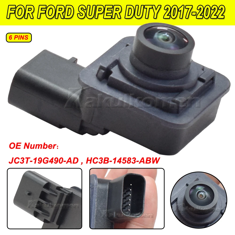 

1 шт. новая JC3T-19G490-AD Высококачественная резервная камера заднего вида для Ford Super Duty F-250 F-350 F-450 F-550 2017-2022