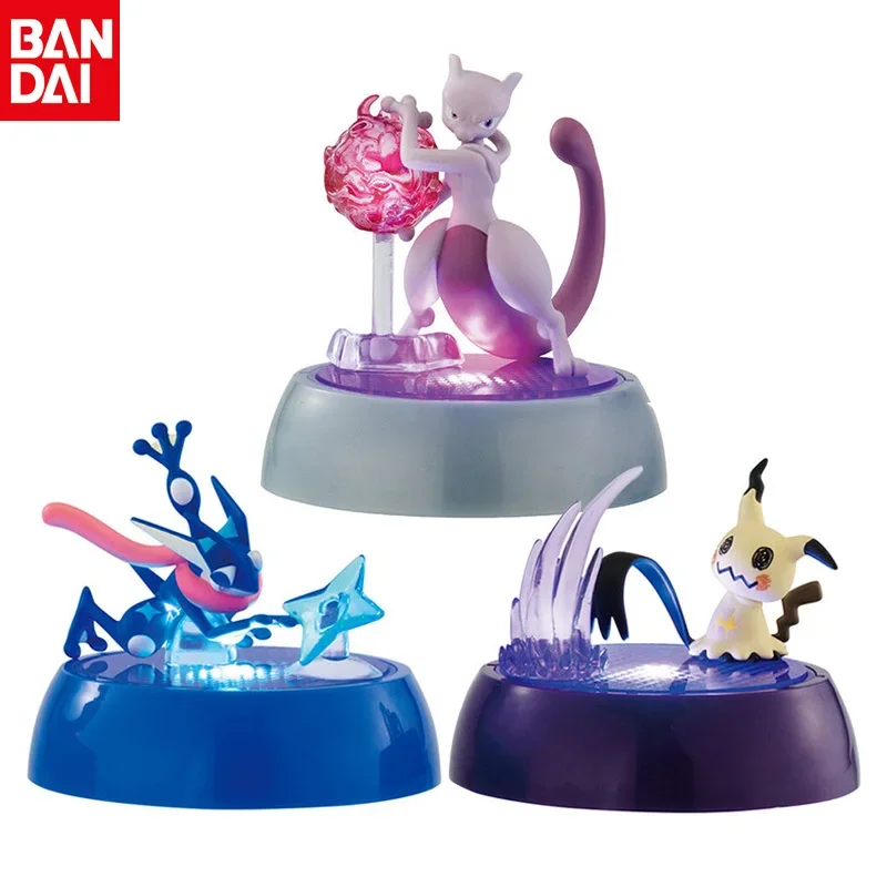 

BANDAI Brand New Genuine Pokeomn Mewtwo Greninja Mimikyu Luminous Japanese Anime Figures Pvc Action Figure Kids Toys