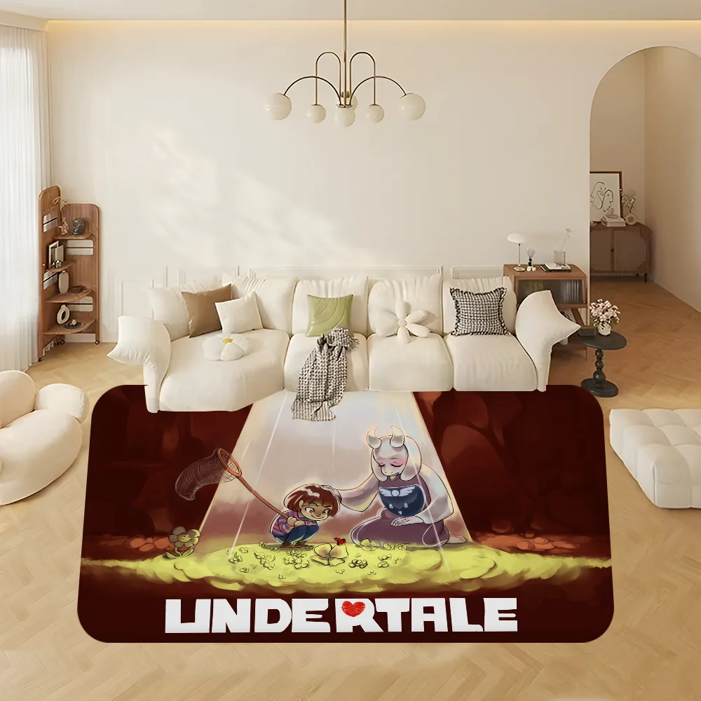 Undertale Hallway Carpet Retro Multiple Choice Living Room Kitchen Rug Non-Slip Welcome Rug