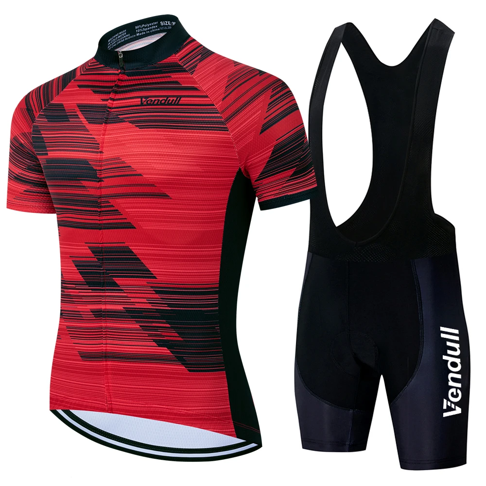 

Vendull Cycling Jersey 2025 Men Summer Cycling Jersey Set Breathable Racing Sport Mtb Bicycle Jersey Bike Cycling Clothing Suit