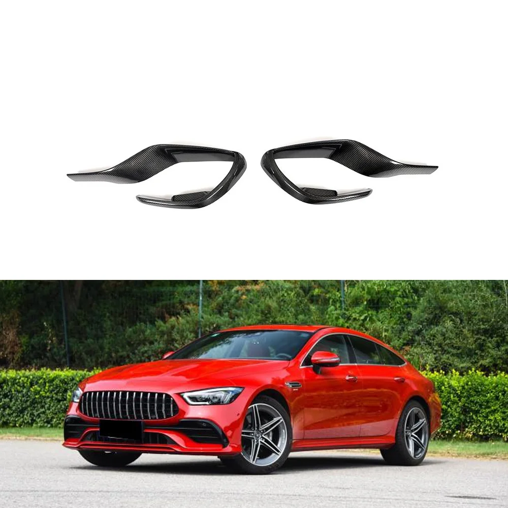 X290 Front Bumper Carbon Fiber Vents for Mercedes Benz AMG GT 53 GT 43 4-Door Coupe 2019 2020