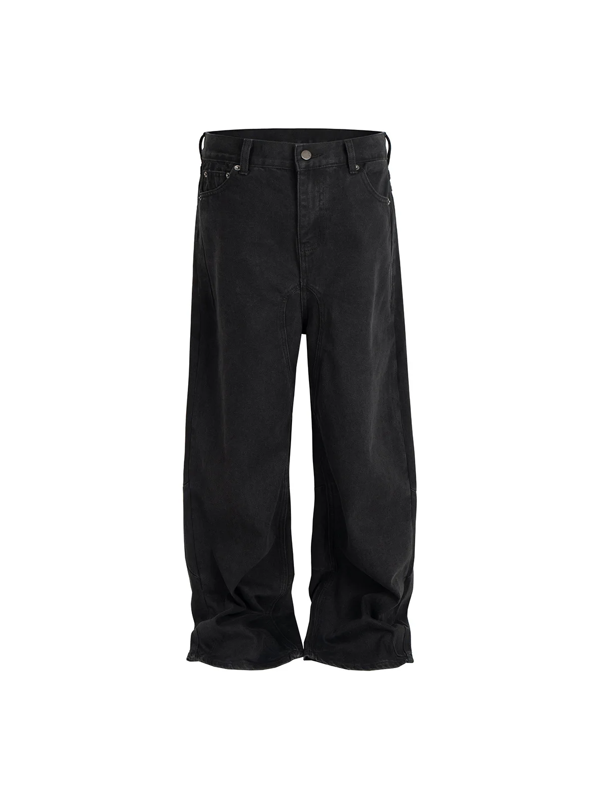 Streetwear Black Vintage Baggy Jeans