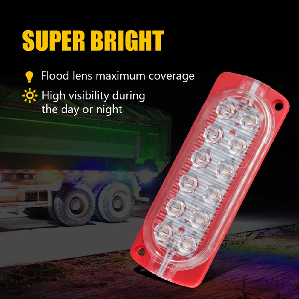 12v/24v led car light Truck side light 2835 12led spia di emergenza indicatori luminosi Car Cargo box contour light LED strip