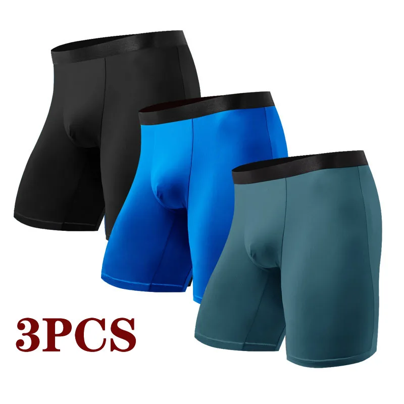 Men's Underwear Underpants for Men Boxer Shorts long Male Panties Boxer homme Breathbale U Convex Soft  comfort Plus Size L-5XL