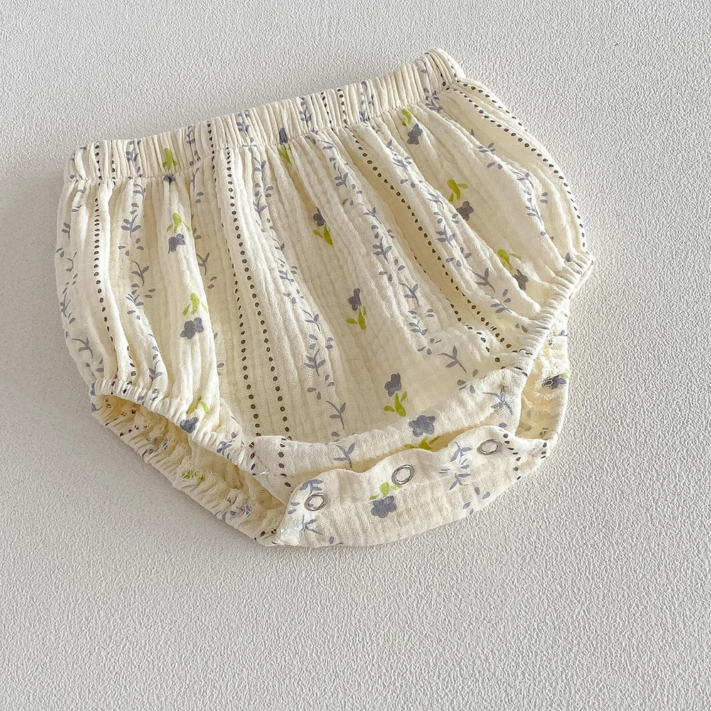 Baby Mädchen Baumwoll-Blumen-Kleidungssets Säugling Langarm-Blumenbluse+PP-Shorts 2-teilige Outfits für Kleinkinder Herbstanzüge – Detail 7