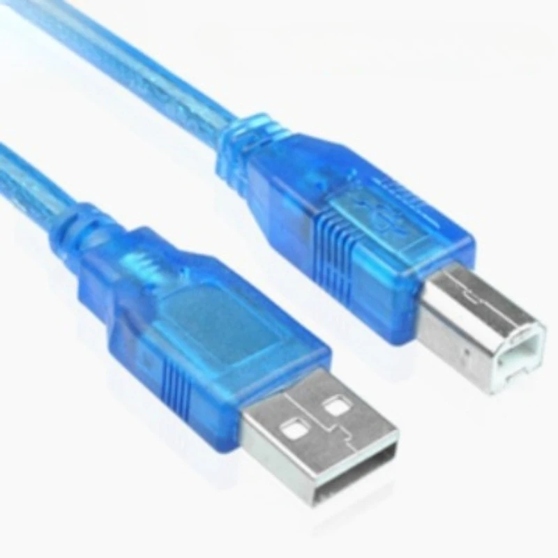 USB2.0 high-speed transparent blue printing line 0.3 meters 1.5M3 meters 5 meters 10 meters printing extension cable