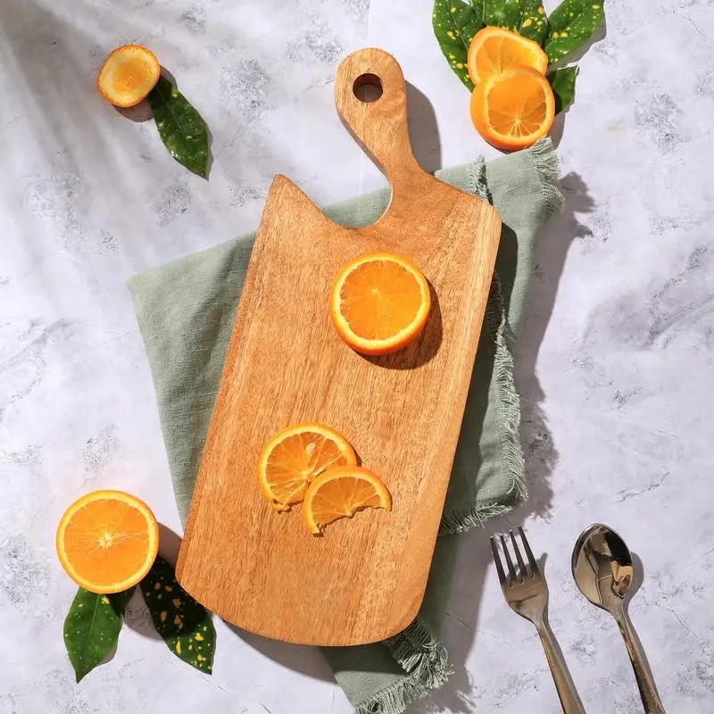 

Handcrafted Wooden Serving and Chopping Board - Durable Cutting Board for Kitchen Use, Perfect for Food Prep and Entertaining