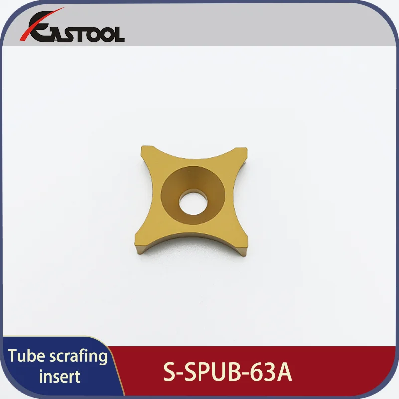 10 peças inserções de pontuação de tubo S-SPUB-63A/b/c/d/e/f/g raspador de tubo de quatro lados ferramentas de processamento de aço