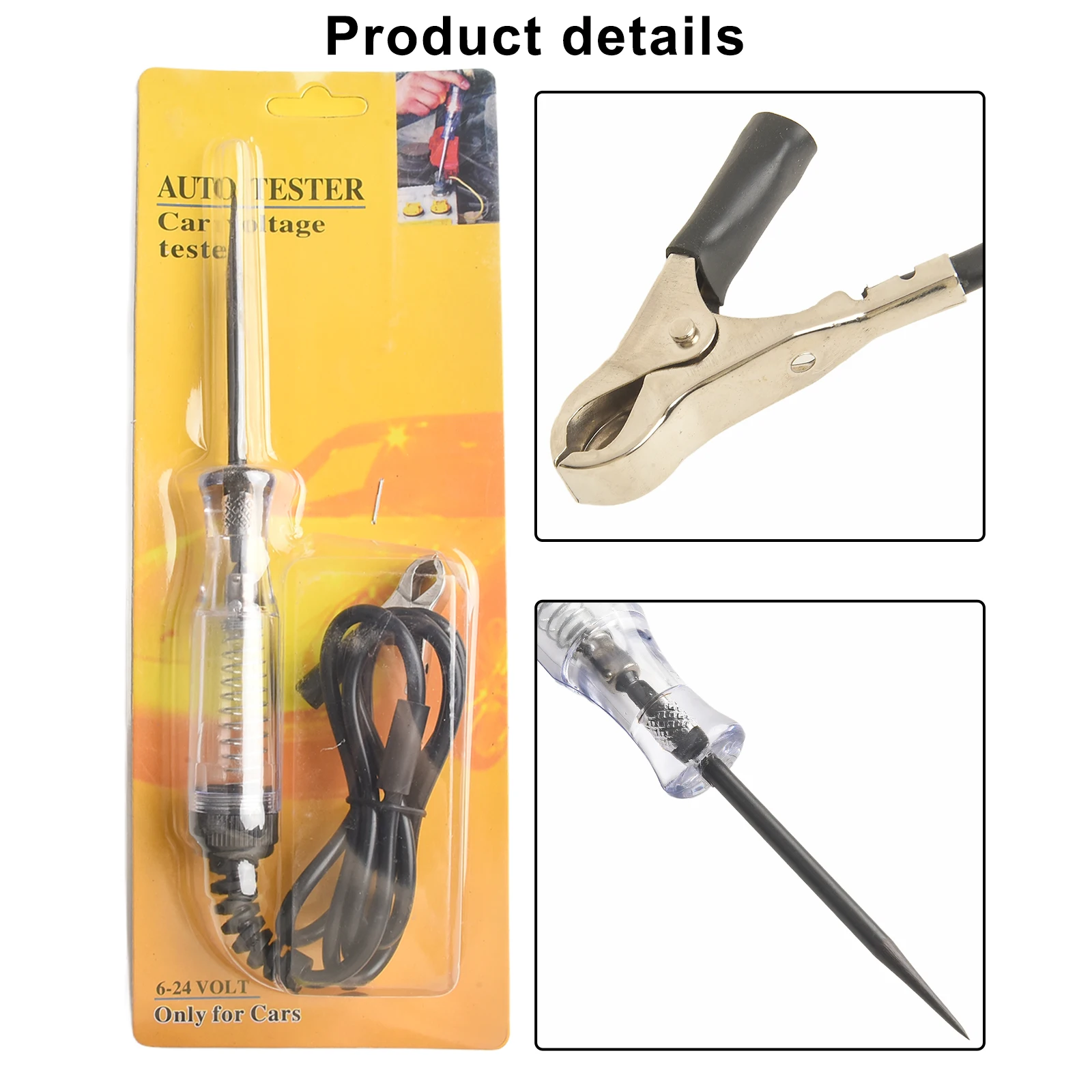 20 AMP Voltage Tester Continuity Circuit Motorcycle Light Test Pen Electric Dc Insulated Bulb Voltmeter Hot Sale