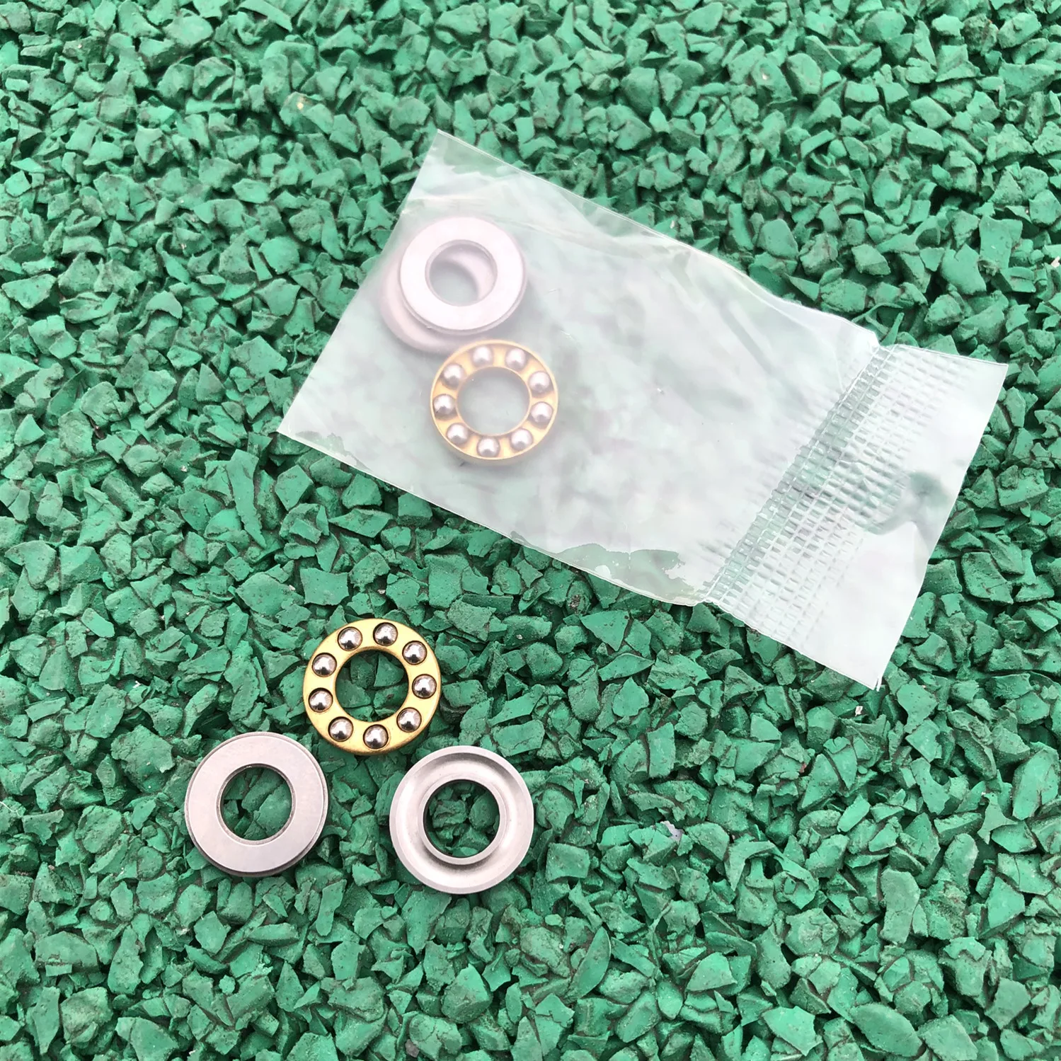 100pcs F3-8M Axial metal Ball Thrust Bearings 3x8x3.5 mm miniature Plane thrust ball bearing for hardware accessories