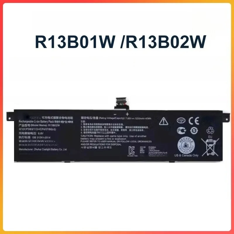 Fully Compatible R13B01W-R13B02W Battery For Xiaomi Air 13 13.3 Inch 161301-01 Perfect Replacement For Original Laptop Battery
