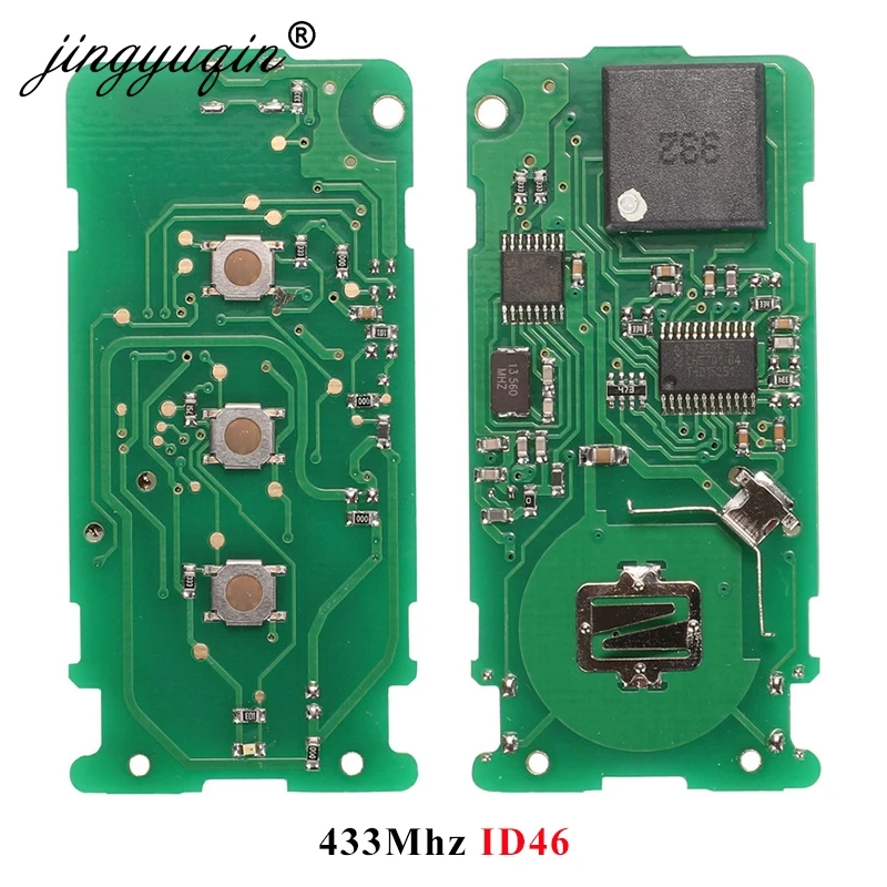 Jingyuqin 3 botões inteligente remoto chave fob fsk 433mhz id46 id47 chip para mitsubishi lancer outlander asx eclipse cruz 7952 7938