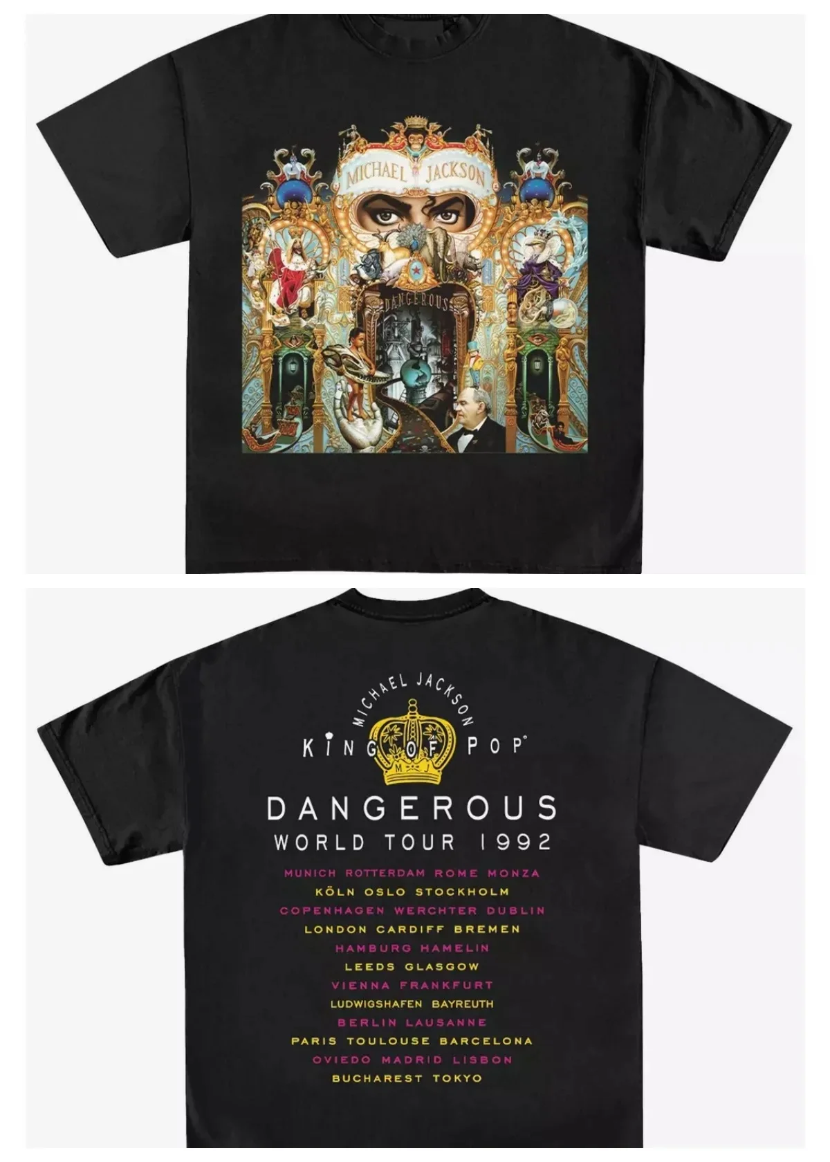 2026 Men's Oversized T Shirt Vintage Art Poster Graphic Print Short Sleeve Cotton Unisex Tee