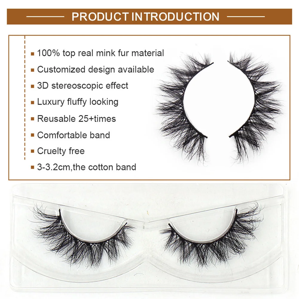 LEHUAMAO Makeup Mink Lashes False Eyelashes Mink Fluffy Natural Wispy Soft Full Thick Lash Eyelash Extension 3D Eye Mink Lashes