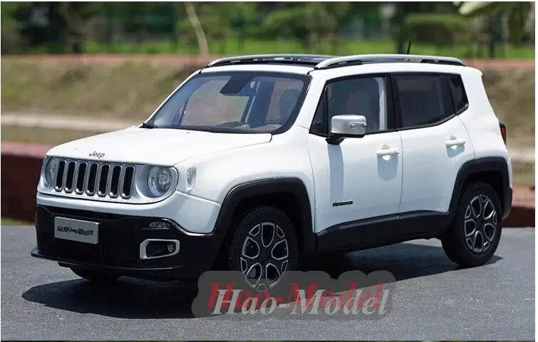 New 1:18 For GAGC Fiat Jeep Renegade Alloy Diecast Metal Car Model Kids Birthday Gifts Hobby Display Collection Ornaments White