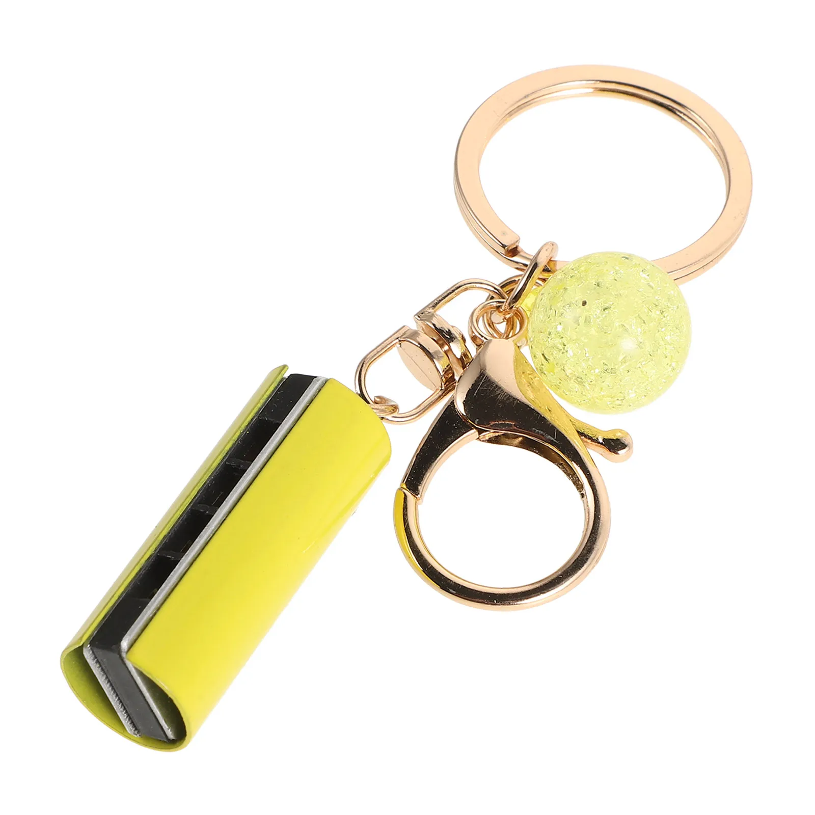 

Mini Harmonica Keychain Pendant Macaron Colors Compact Musical Instrument Bag Hanging Charm Cute Functional Key Rings Pendant