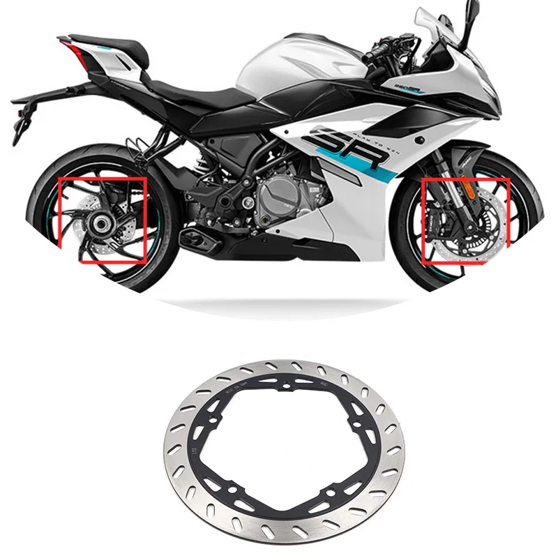 For CFMOTO 250SR Front&Rear Brake Disc 2024 Double Rocker Brake Rotors CF250 250 SR  CF MOTO 250SR Motorcycle Original Parts