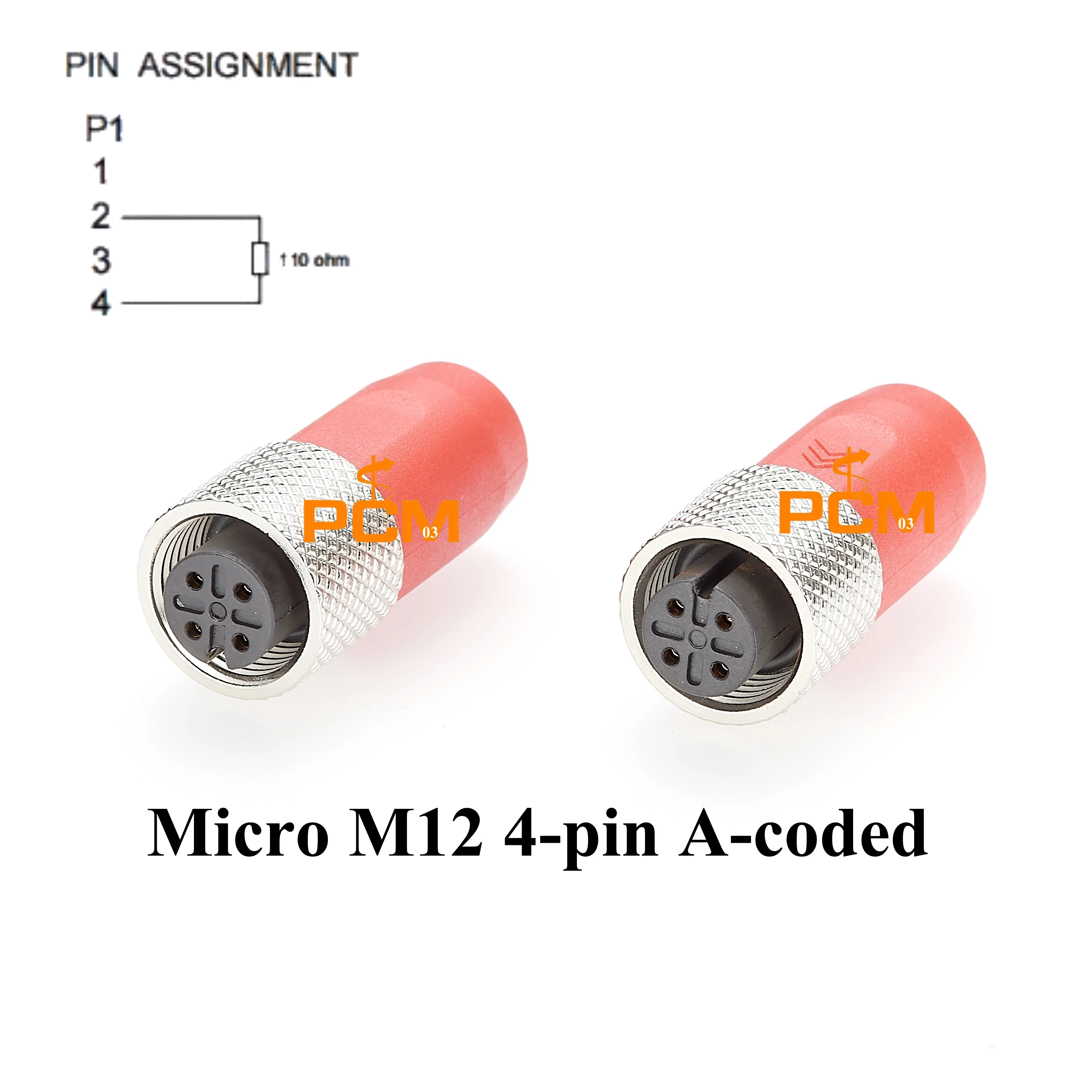 CC-Link المنهي 110 أوم M12 المقاوم 4 دبوس M12 الاستشعار موصل إنهاء CC-Link IE TSN التوصيل Fieldbus نهاية المنهي