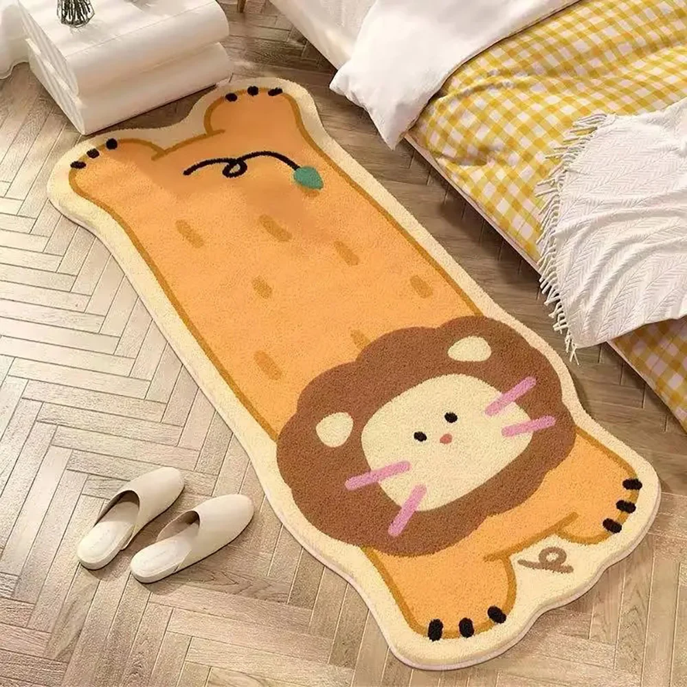 

VIKAMA Cartoon Animal Faux Wool Carpet - Playful Plush Area Rug for Sofa Bedroom & Bedside Durable Non-Slip Floor Mat Home Decor