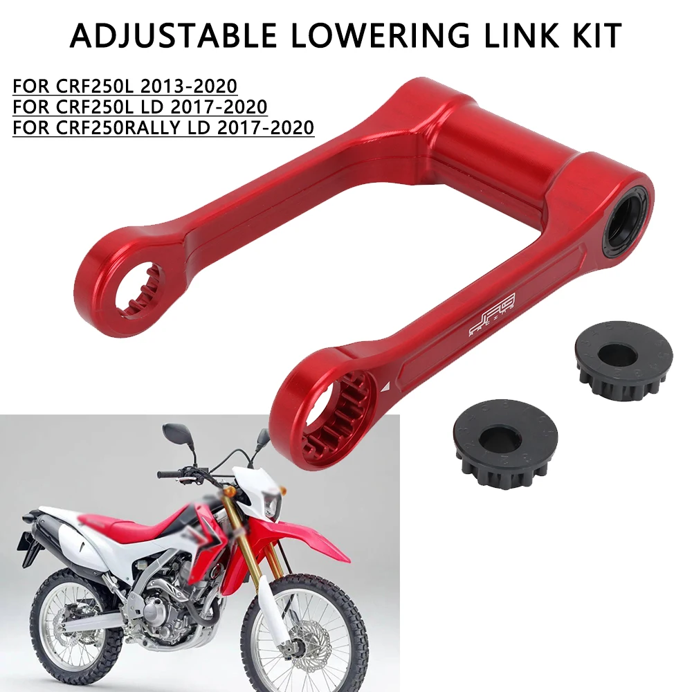 

Регулируемый комплект понижающих звеньев, детали мотоцикла, алюминий с ЧПУ для HONDA CRF250L 2013-2020 CRF250L LD CRF250RALLY LD 2017-2020 Moto