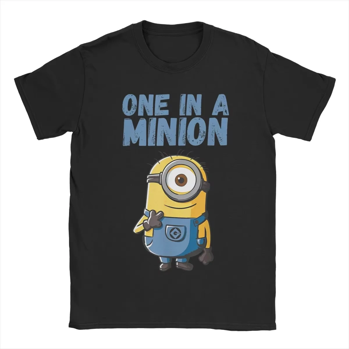 Men Women's T-Shirt Despicable Me Minions Stuart One In A Minion Casual Pure Cotton Tees T Shirt Crewneck Clothes Plus Size