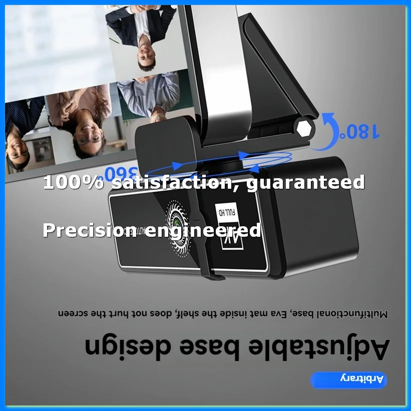 

4K High Definition Computer Camera Network Live Broadcast High Definition Video Conference USB Camera Black-ABAM