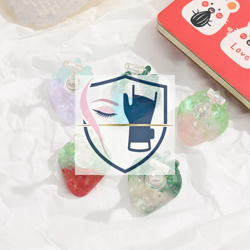 

Strawberry Magnetic Nail Holder Set Practice Display Stand False Nails Showing Shelf Gel Polish Display Borad Presentation