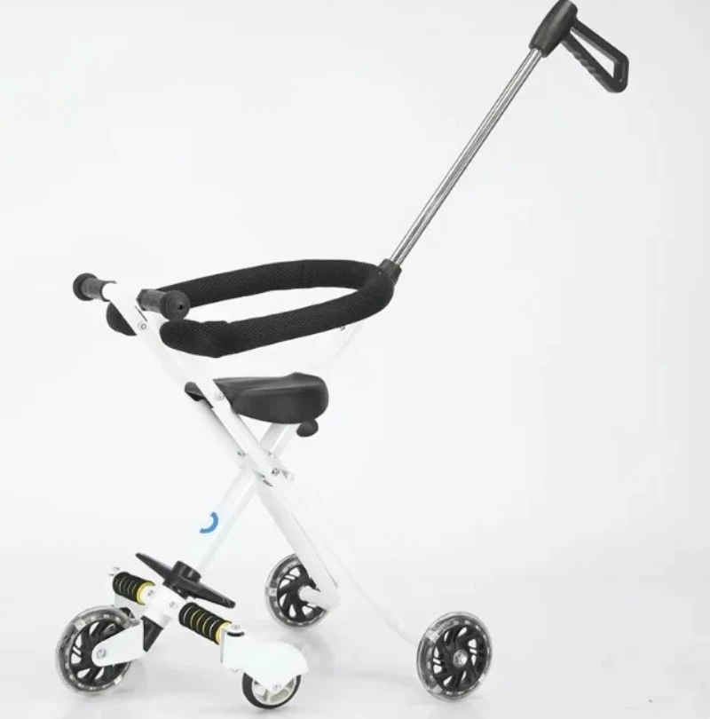 Foldable Lightweight Kids Travel Scooter For 6-12 Years Old Children Portable Outdoor Walking Sliding Cart