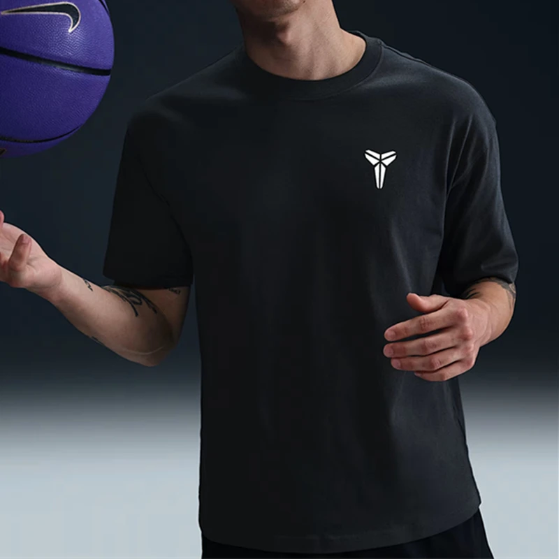 Nike Dri-FIT Short Sleeve T-Shirt Mamba Logo Men's Women's Black White Casual Sports Top Basketball Sweatshirt Tees Clothing