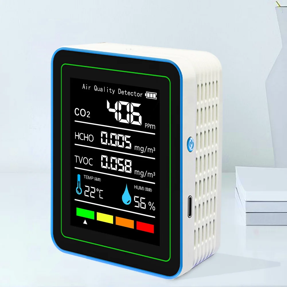 5-in-1-空気質モニター-空気質検出器-usb-充電-屋内空気質メーター-ポータブル-co2-検出器-屋内屋外用