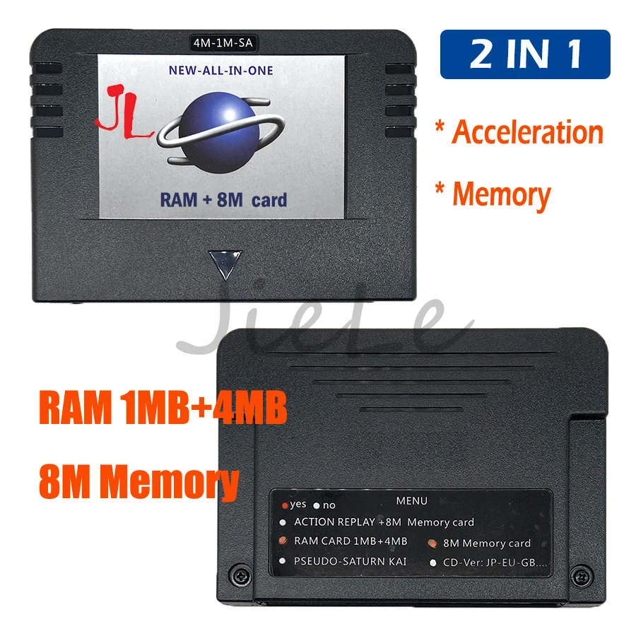 NEW-ALL-IN-1 Card SS Cartridges Direct Reading Accelerator Goldfinger Function Pseudo KAI 4MB 8MB Memory for SEGA SATURN Game