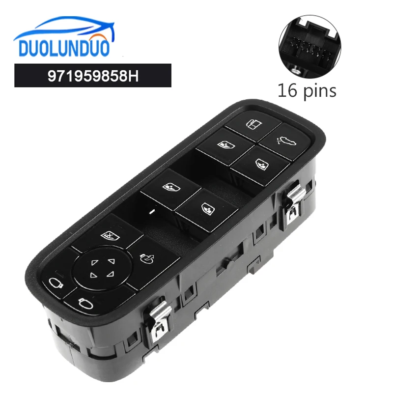 New YAOPEI 971959858H Front Left Power Window Mirror Switch For Porsche Cayenne 92A Turbo S Panamera 971 4 E-Hybrid