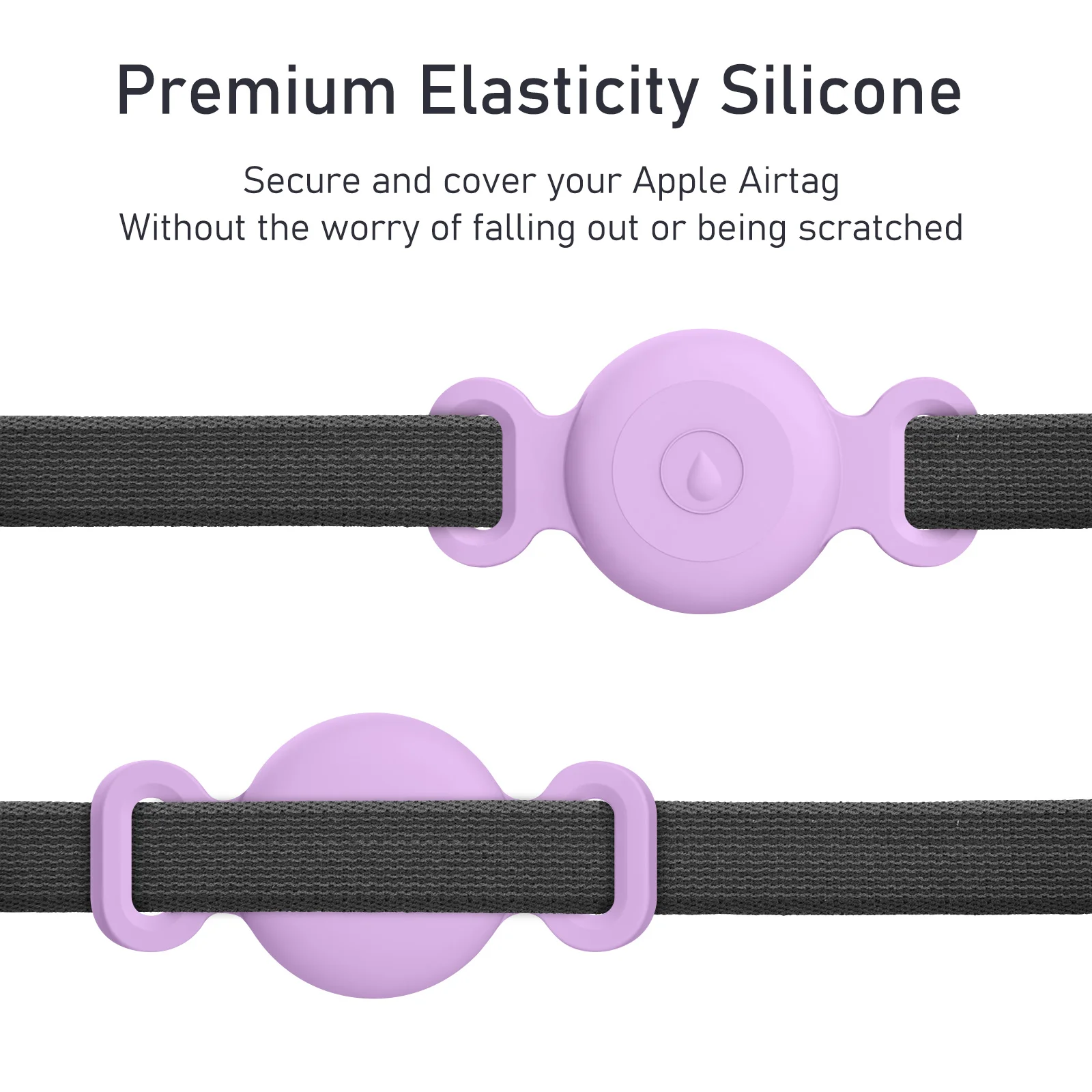 Silikonhülle für Apple AirTag, Hunde- und Katzenhalsband, GPS-Ortungsgerät, bunte, weiche Schutzhülle für Apple AirTag Tracker-Halter – Detail 7
