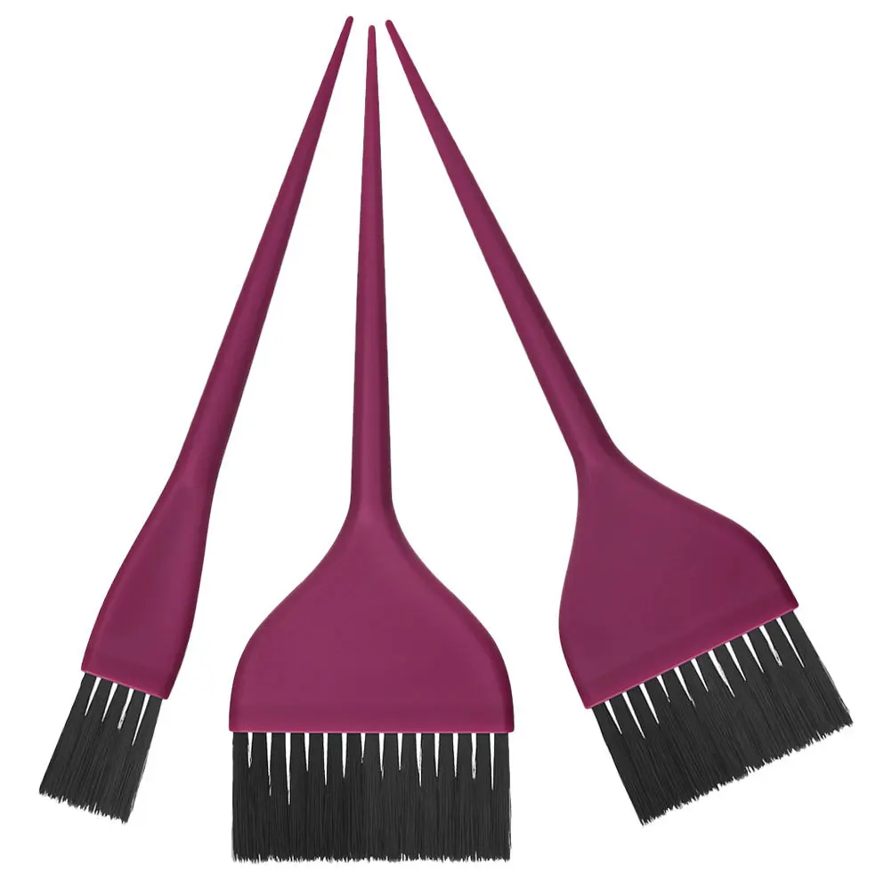 

3Pcs Hair Dye Brush Set with Comb and Bowl for Efficient Hair Coloring Salon-Grade Applicator Tools for Root Touch-Up and Full