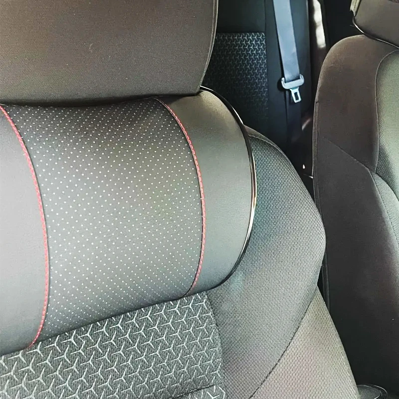 Memory Foam Car Neck Pillow PU Leather Car Headrest Neck Support Pillows Vehicle Neck Cushion Car Interior Accessories