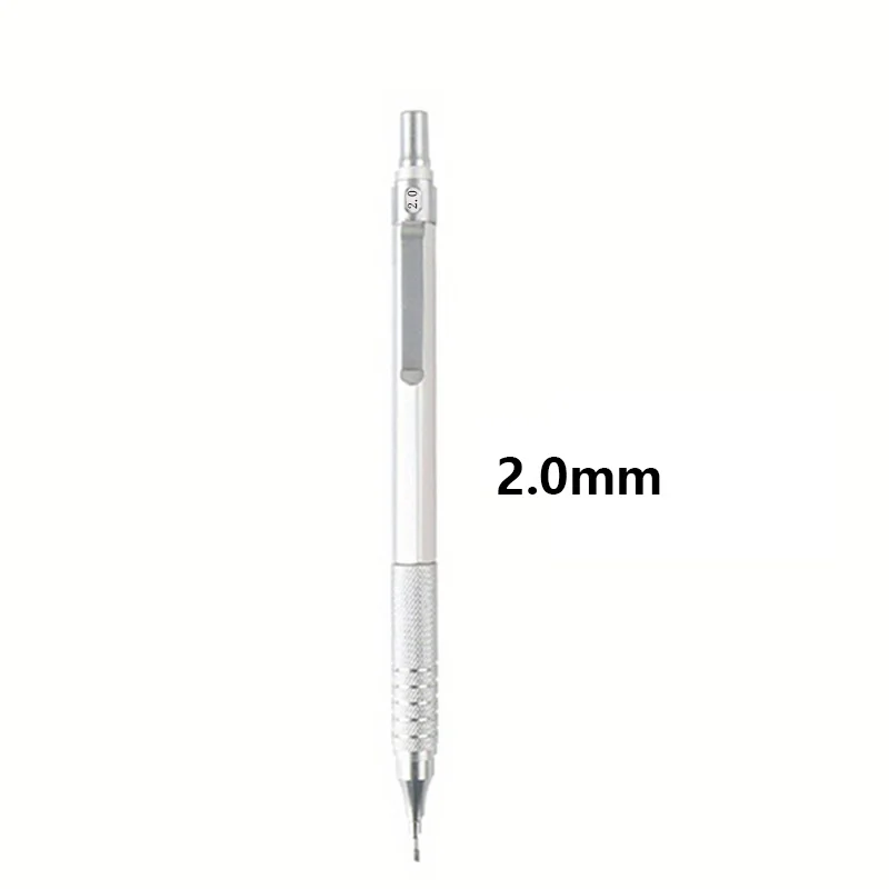 0,3/0,5/0,7/0,9/2,0 mm Druckbleistift, niedriger Schwerpunkt, Metallzeichnung, spezieller Bleistift, Büro, Schreiben, Kunstbedarf für die Schule – Detail 15
