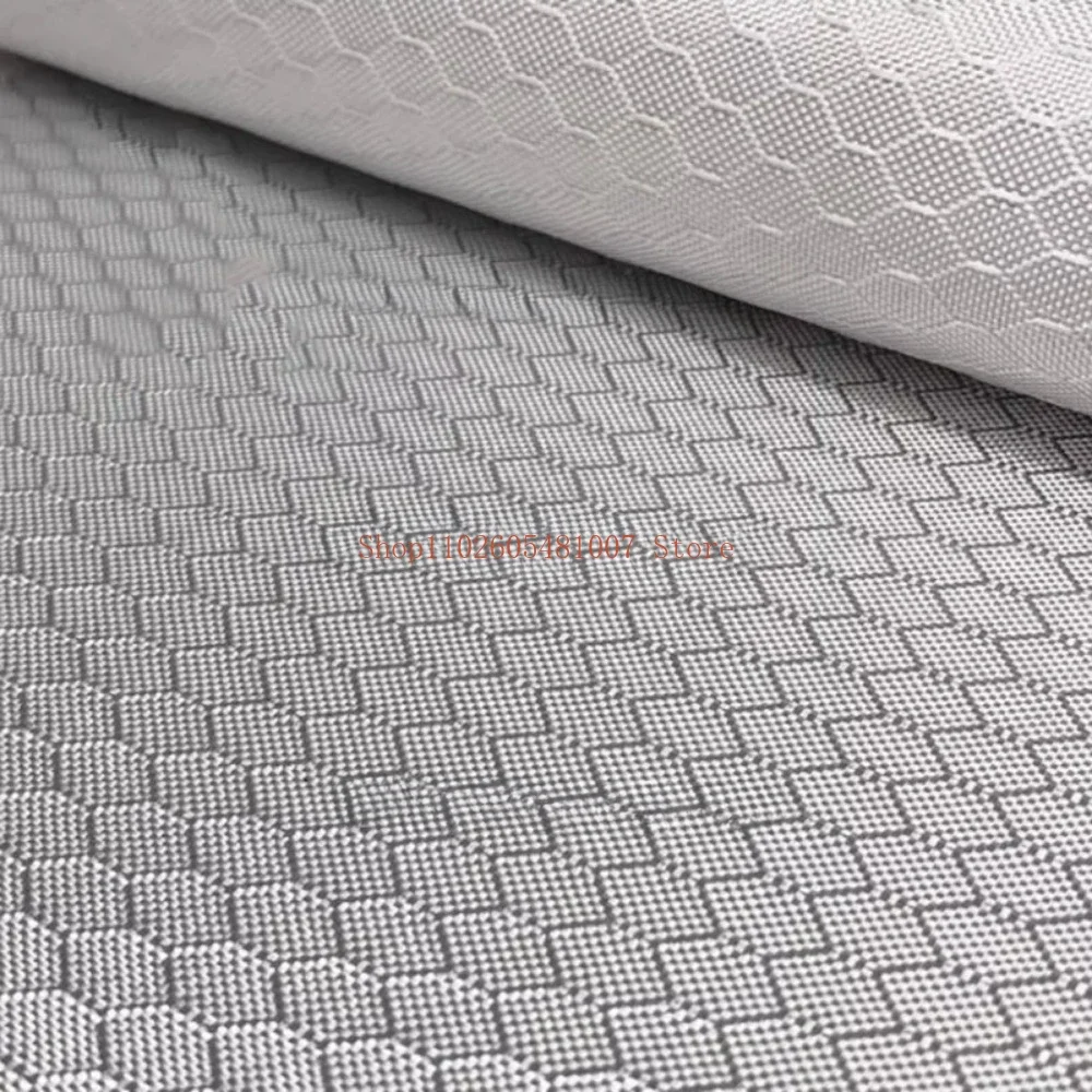 1K 220G Silver Hexagonal Jacquard, Hexagonal, Electroplated Glass Fiber Cloth,Width 1.1 M High Strength, High Toughness