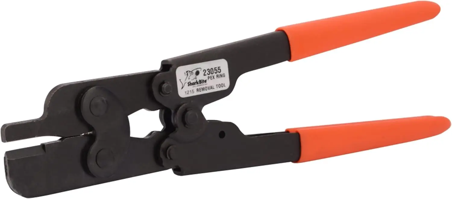 

PEX Crimp Ring Removal Tool for 1/2, 3/4 and 1 Inch Copper Rings, Orange Handles Plumbing Fittings with Easy Installation