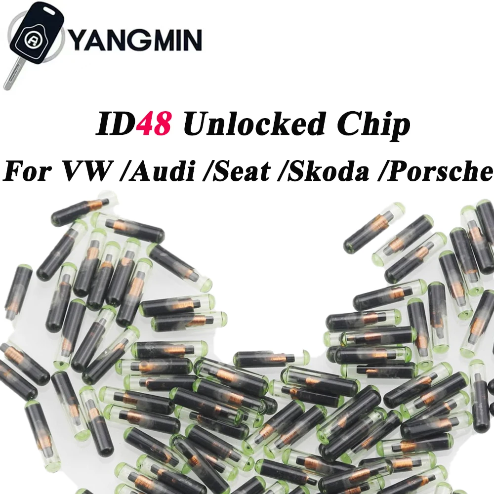 

YANGMIN 10pcs/lot New Car Key Transponder ID48 T6 Crypto Unlocked Chip For VW / Audi / Seat / Skoda / Porsche