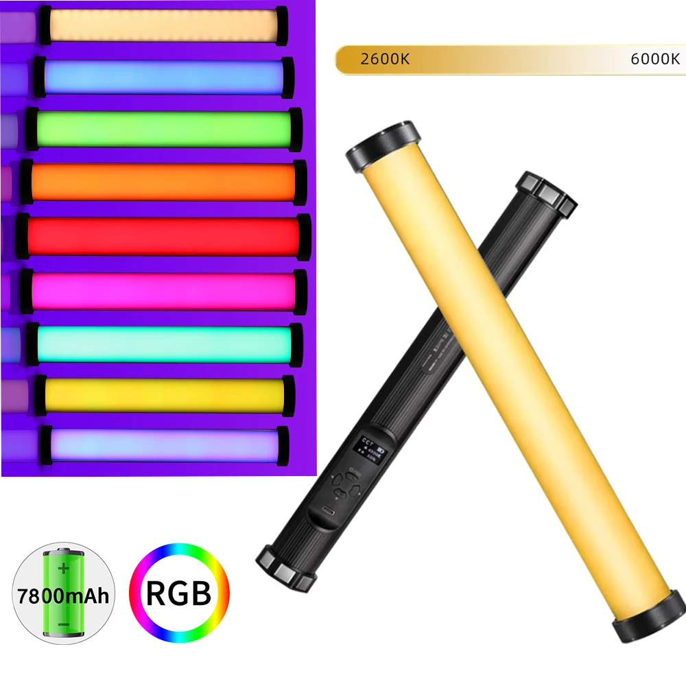 

Vectorgear bi-color Handheld Light Tube Stick RGB Fill Light Photo Video Camera Light Pavotube LED RGB Photography Lighting