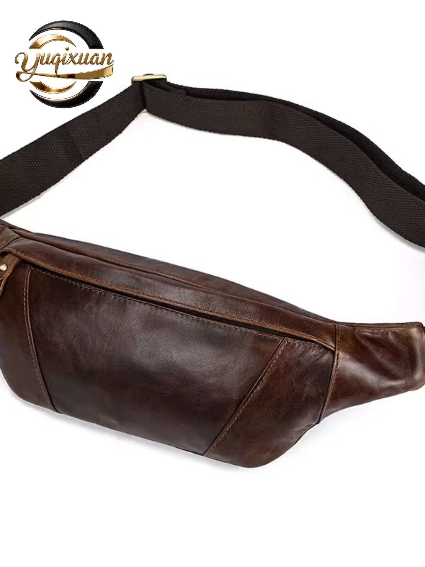 yuqixuan-genuine-leather-crossbody-waist-bag-brown-retro-bull-leather-men's-casual-bag-multi-purpose-oil-skin-chest-bag