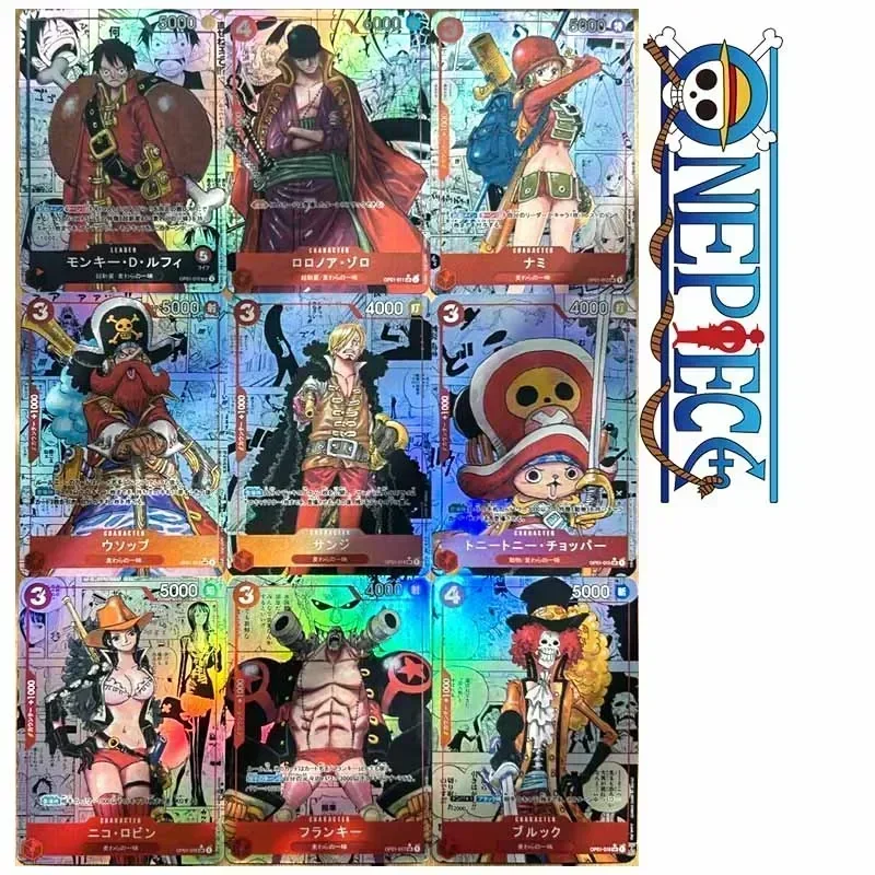 One Piece Card DIY Chopper Boa Hancock Zoro Luffy Ace Sabo Boys Anime Collectible Cards Christmas Birthday Presents