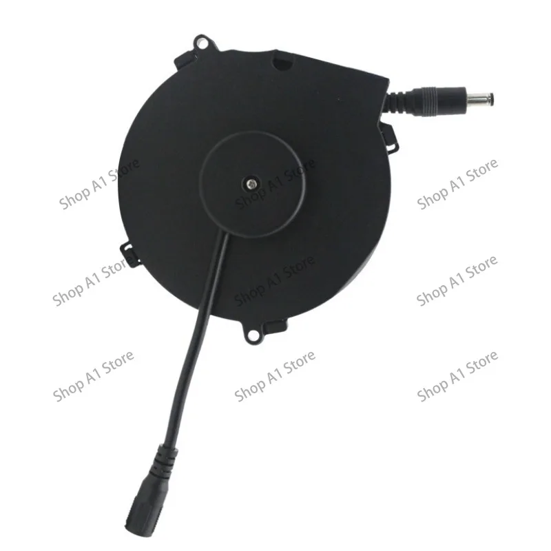Industrial Power Cord Retractor, Auto Retractable Cable Reel, DC Charging Plug Wire Winder