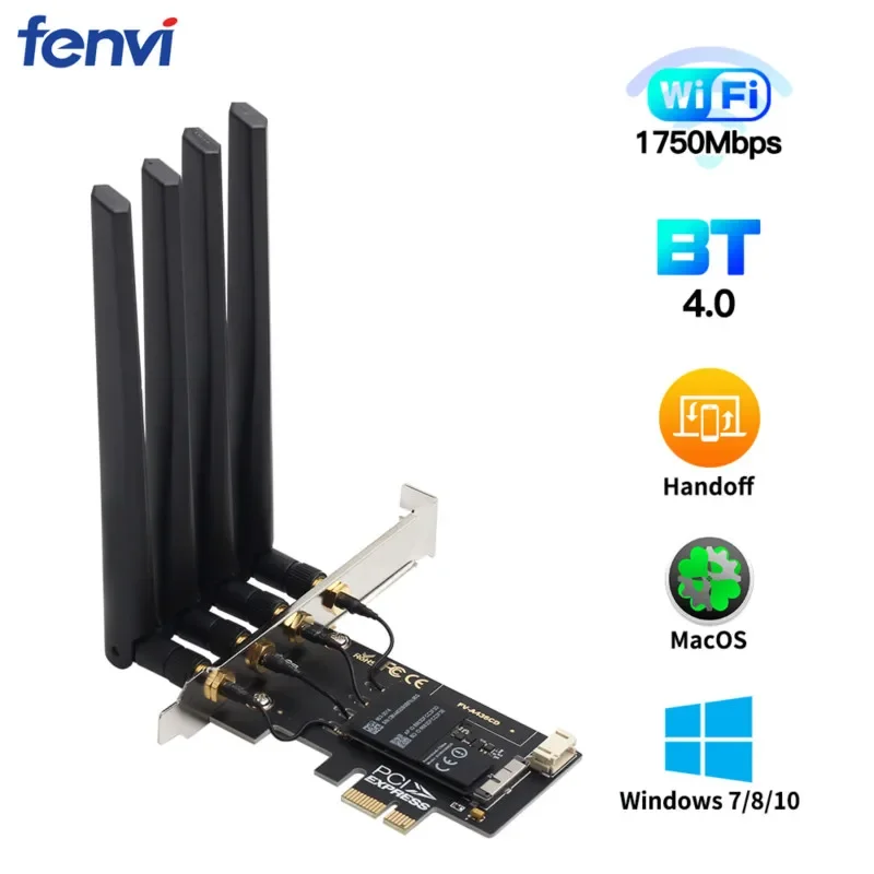 

Двухдиапазонный BCM94360CD 1750 мбит/с 802.11ac WiFi Bluetooth 4,0 и AC1200 BCM94360CS2 PCIE беспроводной адаптер MacOS Hackintosh настольный пк